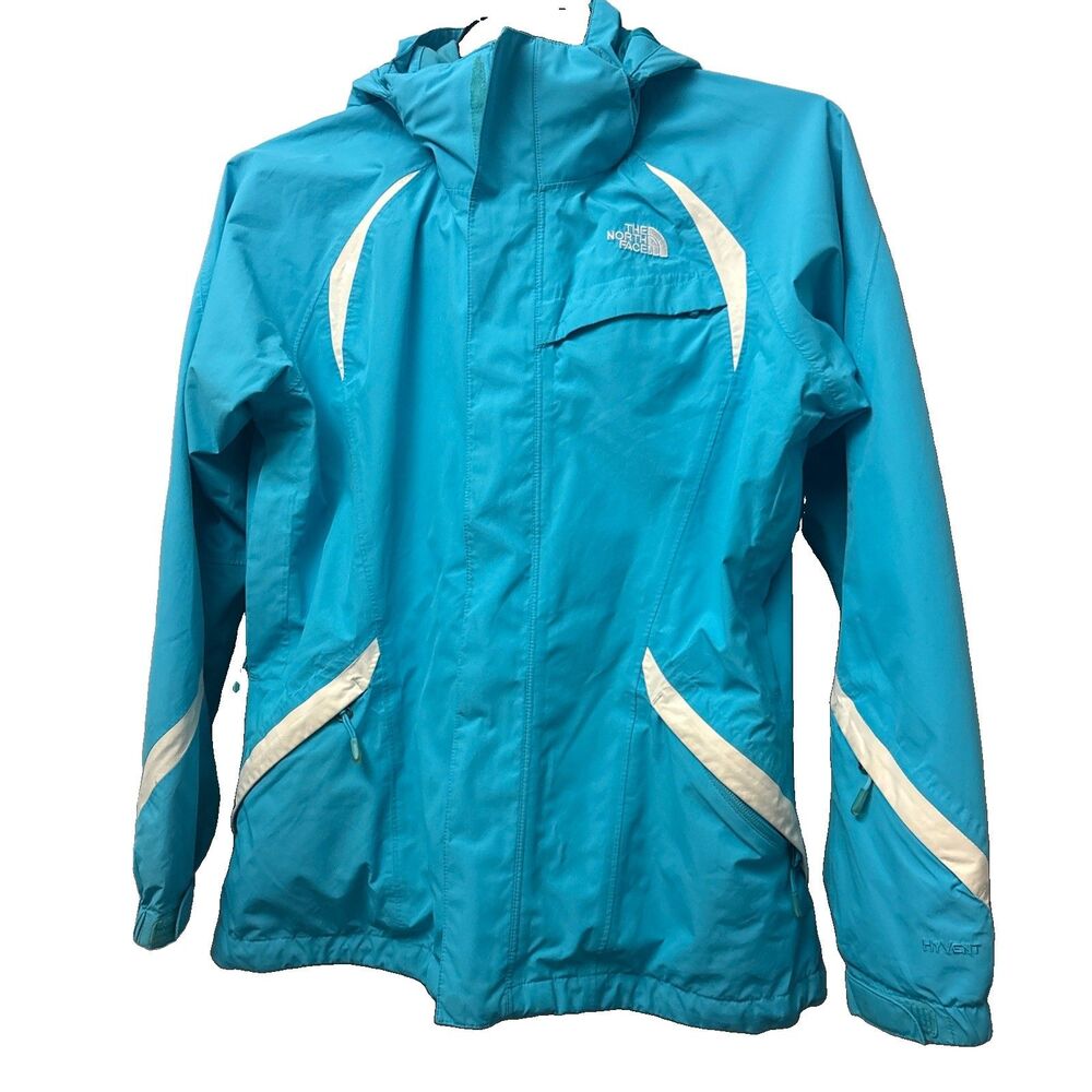The North Face Coat Snowboard Ski Jacket, Women Blue Hooded Winter Size Medium